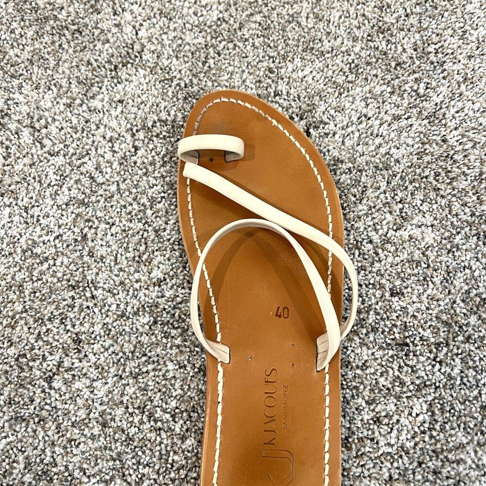 K Jacques St. Tropez Sandal Leather Strappy 40 10 - Picture 2 of 5